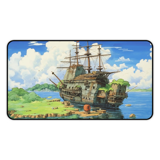Anime Pirate Ship Gaming Desk Mat