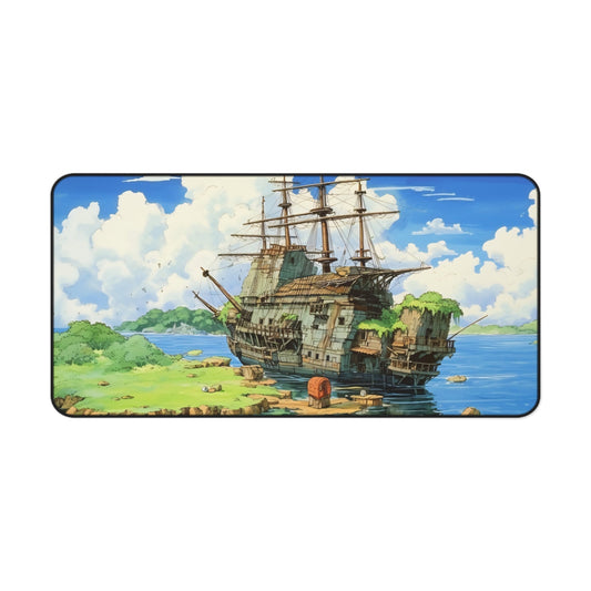 Anime Pirate Ship Gaming Desk Mat